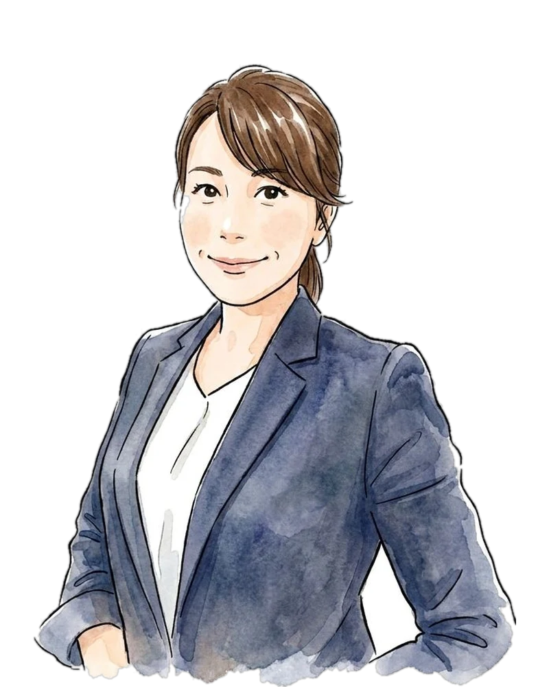 ジヒノテ 名古屋スタッフ 看護師 乾真由美のイラスト