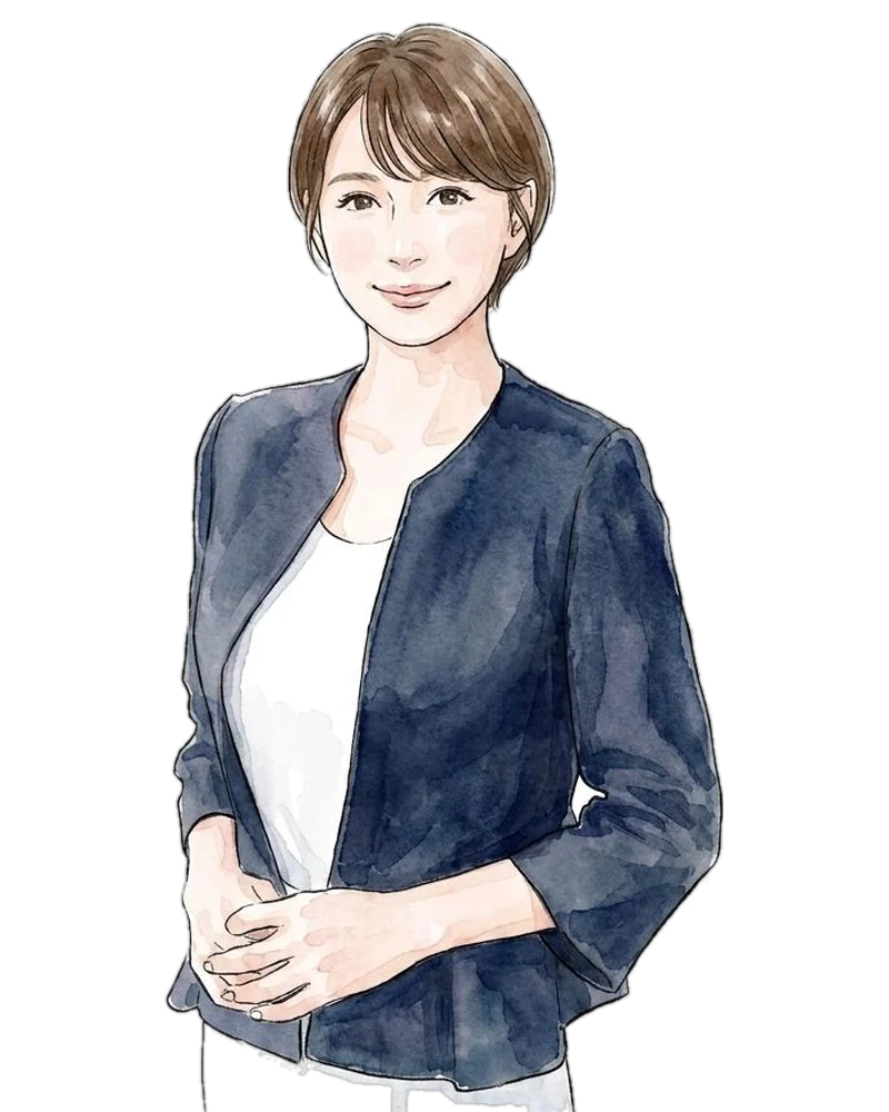 ジヒノテ 東京スタッフ 介護福祉士 小田桐幸恵のイラスト